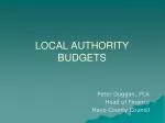 LOCAL AUTHORITY BUDGETS - slide 1