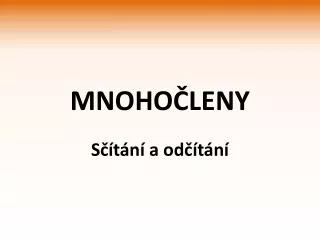 mnoho leny