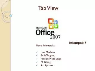 tab view
