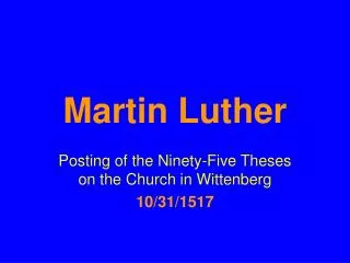 Martin Luther