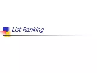 List Ranking