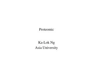 Proteomic