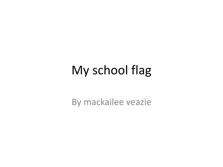 my school flag
