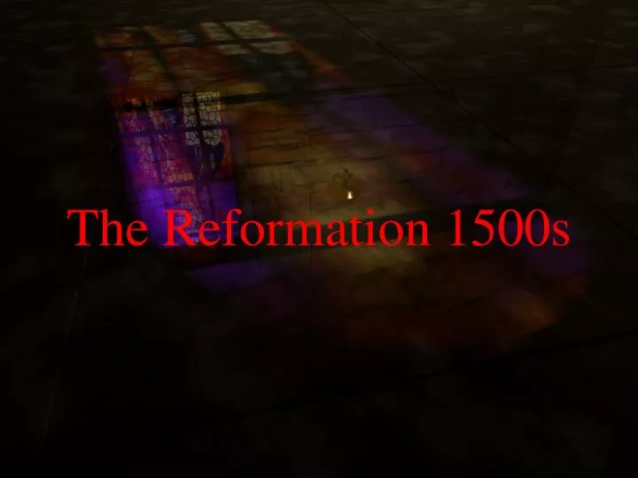 the reformation 1500s