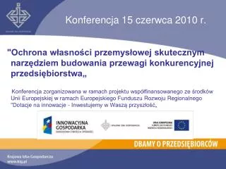 konferencja 15 czerwca 2010 r
