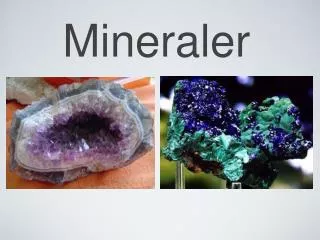 mineraler