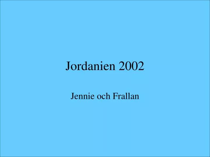 jordanien 2002