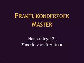 p raktijkonderzoek m aster