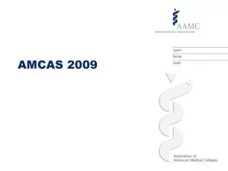 AMCAS 2009
