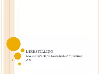 likestilling
