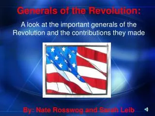 Generals of the Revolution: