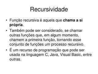 recursividade