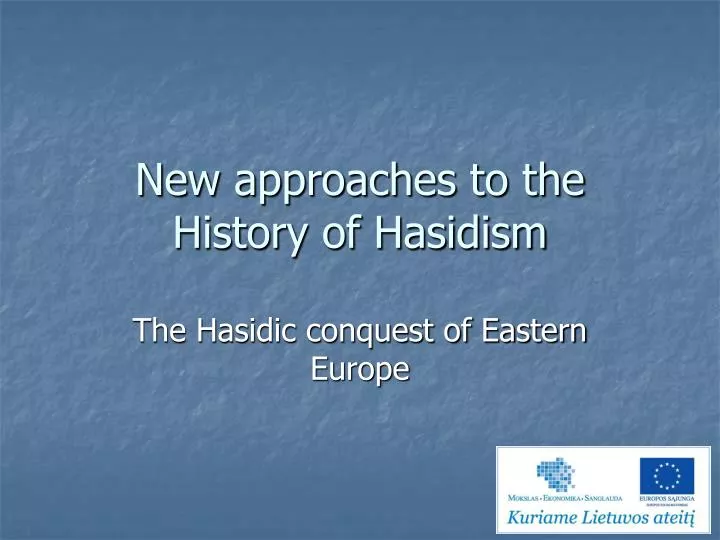 new approaches to the history of hasidism