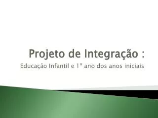 projeto de integra o