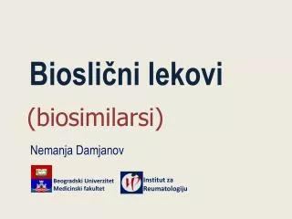 biosli ni lekovi