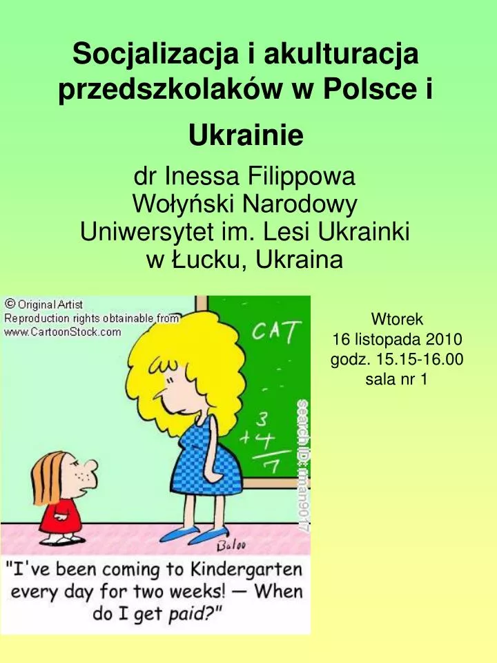 socjalizacja i akulturacja przedszkolak w w polsce i ukrainie