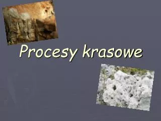 procesy krasowe