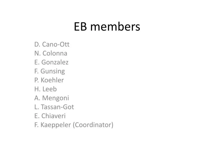 eb members
