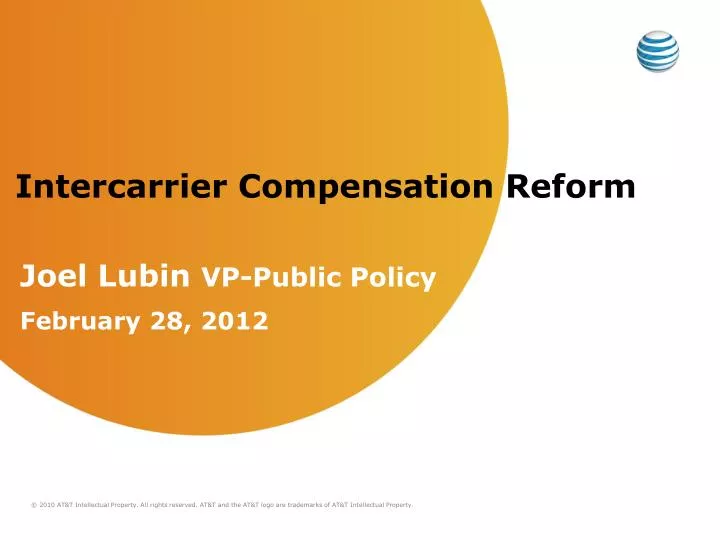 intercarrier compensation reform