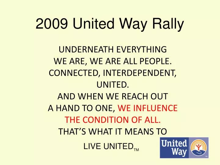 2009 united way rally