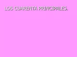 los cuarenta principales
