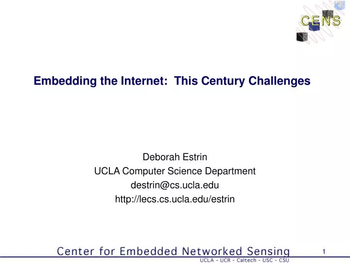 embedding the internet this century challenges