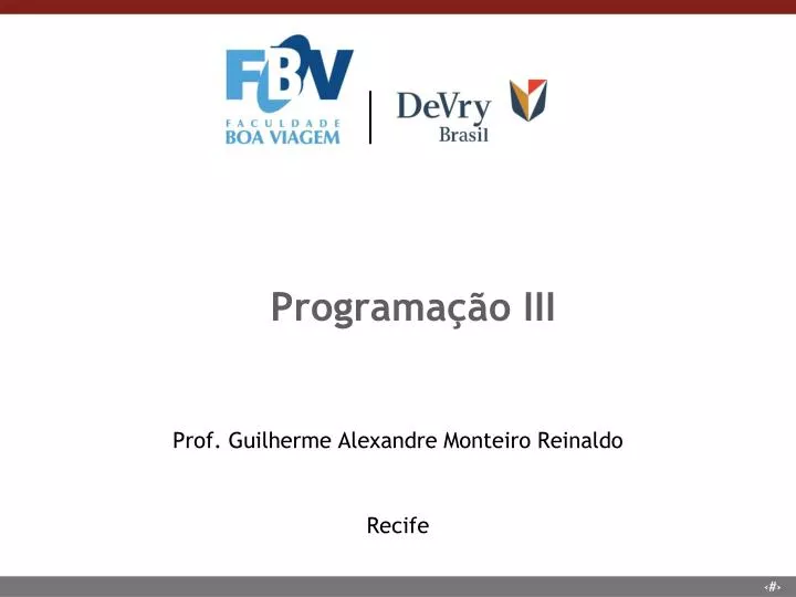 programa o iii