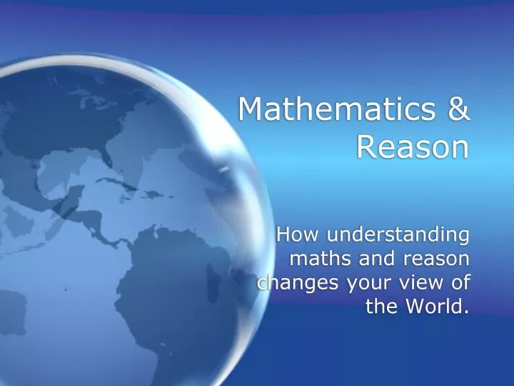 mathematics reason