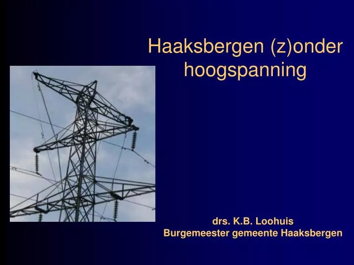 haaksbergen z onder hoogspanning