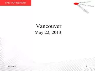 Vancouver May 22, 2013