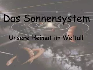 das sonnensystem