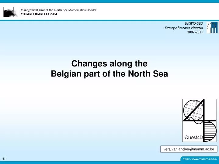 changes along the belgian part of the north sea