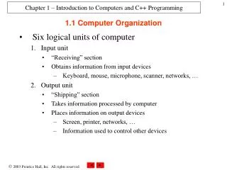 1.1 Computer Organization