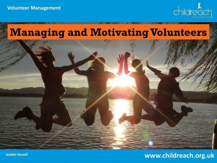 managing and motivating volunteers