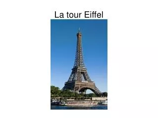 la tour eiffel