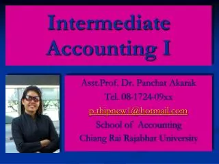 intermediate accounting i