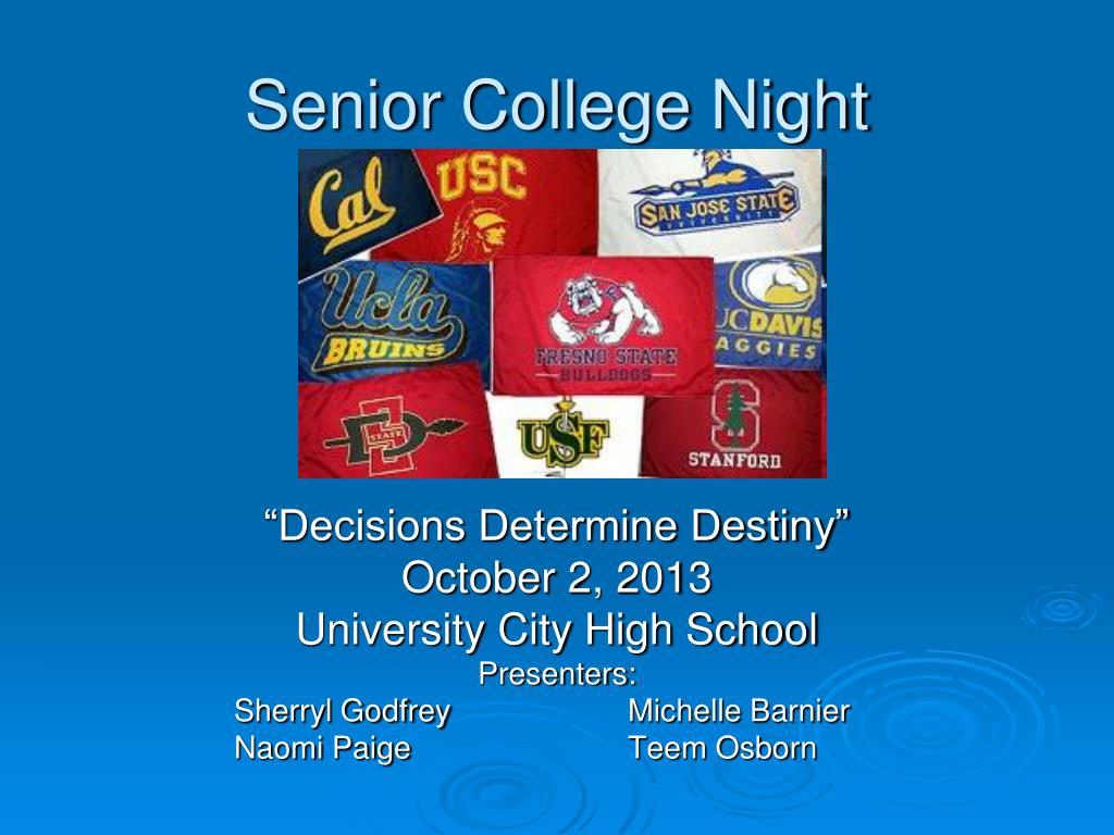 PPT - Senior College Night PowerPoint Presentation, free download - ID ...