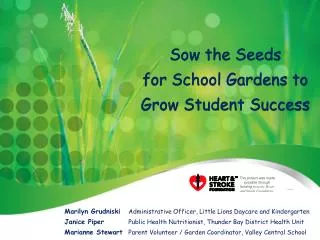 Sow the Seeds for School Gardens to Grow Student Success
