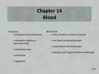 chapter 14 blood