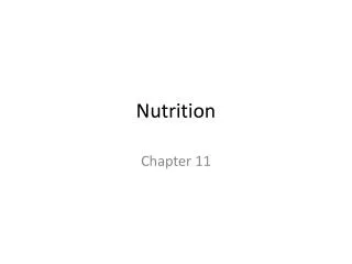 Nutrition