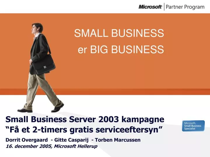 small business server 2003 kampagne f et 2 timers gratis serviceeftersyn