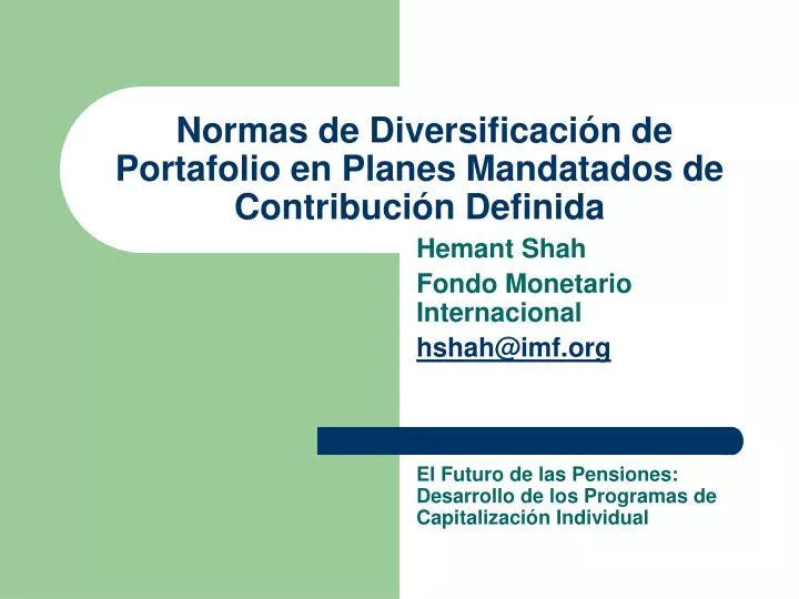 normas de diversificaci n de portafolio en planes mandatados de contribuci n definida