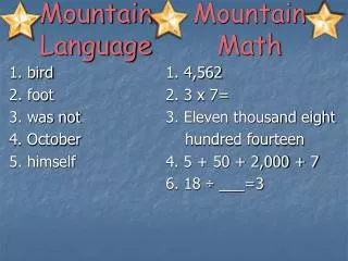 Mountain Language