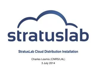StratusLab Cloud Distribution Installation