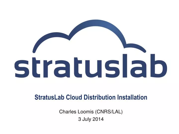 stratuslab cloud distribution installation