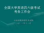 全国大学英语四六级考试 考务工作会 - slide 1
