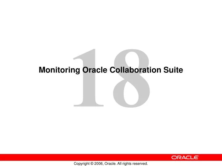monitoring oracle collaboration suite