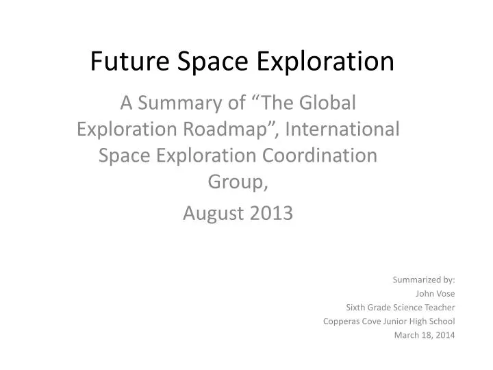 future space exploration