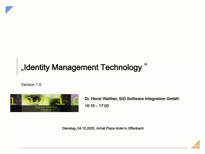 identity management technology