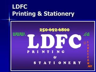 LDFC Printing &amp; Stationery